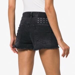 Ksubi Black Cut off shorts